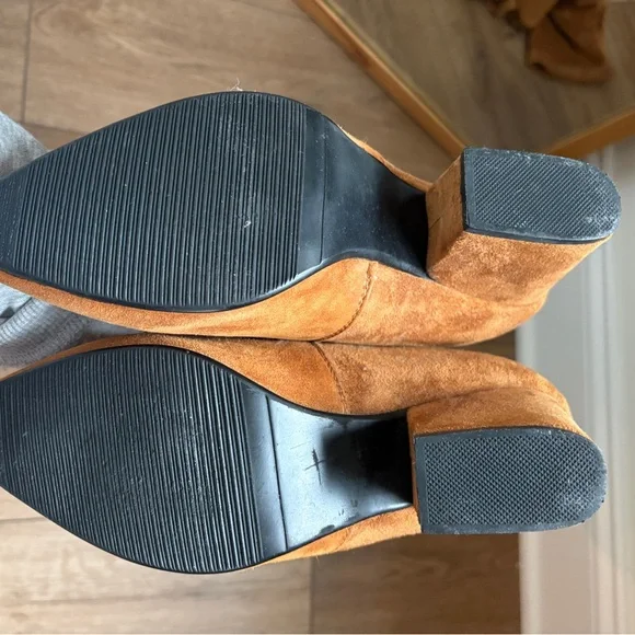 Brown Over The Knee Suede Leather Boots goodnight macaroon - Picture 5 of 7